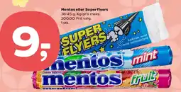 SuperBrugsen Mentos eller Superflyers tilbud