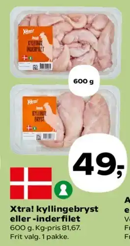 Xtra! kyllingebryst eller -inderfilet