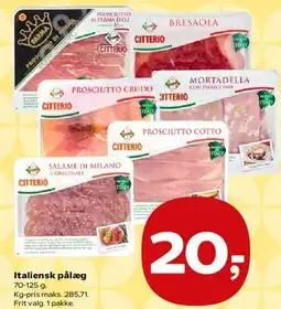 Kvickly Italiensk pålæg tilbud