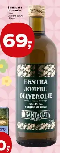 Kvickly Santagata Ekstra Jomfru Olivenolie tilbud