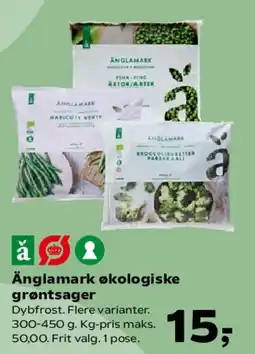 Kvickly Änglamark økologiske grøntsager tilbud