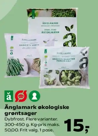 Kvickly Änglamark økologiske grøntsager tilbud