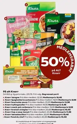 Kvickly På alt Knorr – Medlemsrabat 50% tilbud