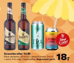 Kvickly Svaneke eller To Øl tilbud