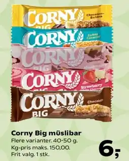 Kvickly Corny Big müsli bar tilbud