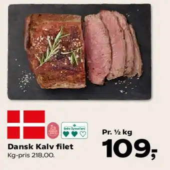 Kvickly Dansk Kalv filet tilbud