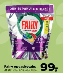 Kvickly Fairy opvasketabs tilbud