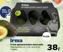 Kvickly Irma spisemoden avocado tilbud