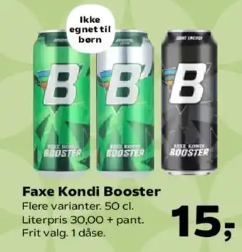 Kvickly Faxe Kondi Booster tilbud