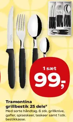 Kvickly Tramontina grillbestik 25 dele tilbud