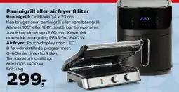 Kvickly Paninigrill eller airfryer 8 liter tilbud