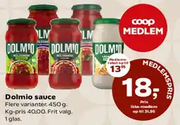 Kvickly Dolmio sauce tilbud