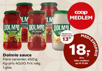 Kvickly Dolmio sauce tilbud