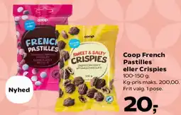 Kvickly Coop French Pastilles eller Crispies tilbud