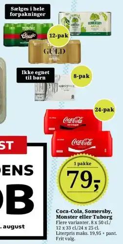 Coca‑Cola, Somersby, Monster eller Tuborg
