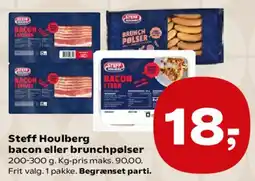 Kvickly Steff Houlberg bacon eller brunchpølser tilbud