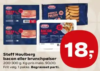 Kvickly Steff Houlberg bacon eller brunchpølser tilbud