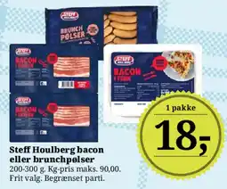 Dagli'Brugsen Steff Houlberg bacon eller brunchpølser tilbud