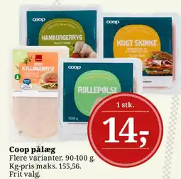 Dagli'Brugsen Coop pålæg tilbud