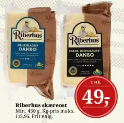 Dagli'Brugsen Riberhus skæreost tilbud