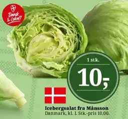 Dagli'Brugsen Icebergsalat fra Månsson tilbud