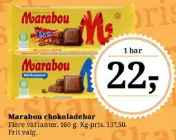 Dagli'Brugsen Marabou chokoladebar tilbud