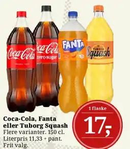 Dagli'Brugsen Coca-Cola, Fanta eller Tuborg Squash tilbud