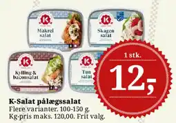 Dagli'Brugsen K-Salat pålægssalat tilbud