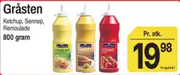 ABC Lavpris Gråsten Ketchup / Sennep / Remoulade tilbud