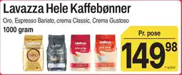 ABC Lavpris Lavazza Hele Kaffebønner tilbud