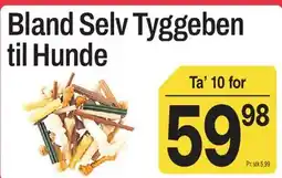 ABC Lavpris Bland Selv Tyggeben til Hunde tilbud