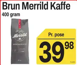 ABC Lavpris Brun Merrild Kaffe tilbud