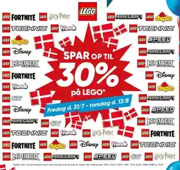 Bilka Spar op til 30% på LEGO tilbud