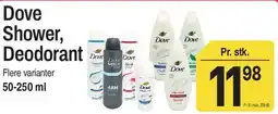 ABC Lavpris Dove Shower, Deodorant tilbud