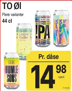 ABC Lavpris To Øl tilbud