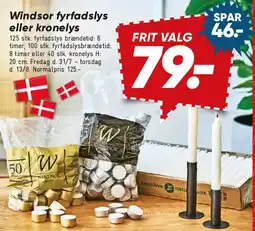 Bilka Windsor fyrfadslys eller kronelys tilbud