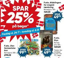 Bilka SPAR 25% på bøger tilbud