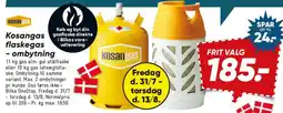 Bilka KosanGas flaskegas - ombytning tilbud