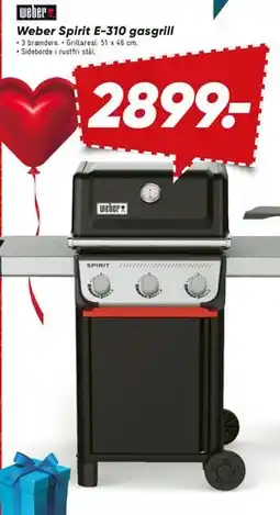 Bilka Weber Spirit E-310 gasgrill tilbud