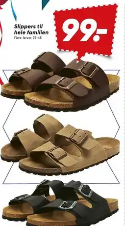 Bilka Slippers til hele familien tilbud