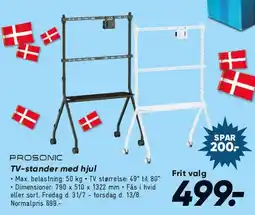 Bilka Prosonic TV-stander med hjul tilbud