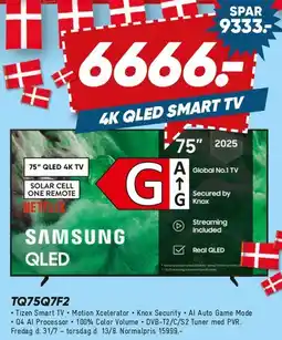 Bilka 75 Samsung QLED (4K QLED Smart TV) tilbud
