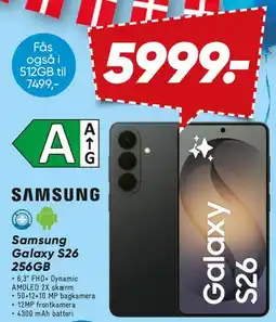 Bilka Samsung Galaxy S26 256GB tilbud