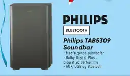 Bilka Philips TAB5309 Soundbar med subwoofer tilbud