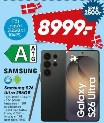 Bilka Samsung Galaxy S26 Ultra 256GB tilbud