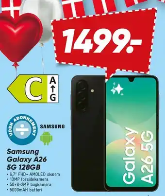 Bilka Samsung Galaxy A26 5G 128GB tilbud
