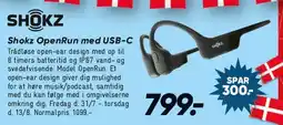 Bilka Shokz OpenRun med USB-C tilbud