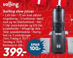 Bilka Slow juicer tilbud