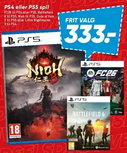 Bilka PS4 eller PS5 spil (frit valg) tilbud