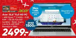 Bilka Acer 15,6 Full HD PC tilbud